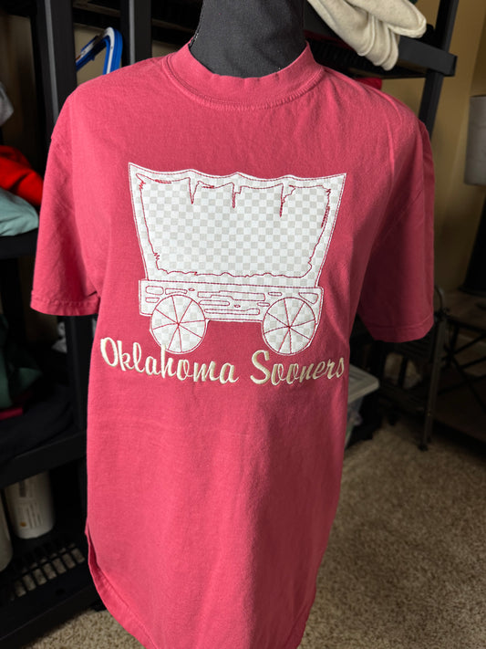 Oklahoma Appliqué Embroidered Comfort Color T-Shirt
