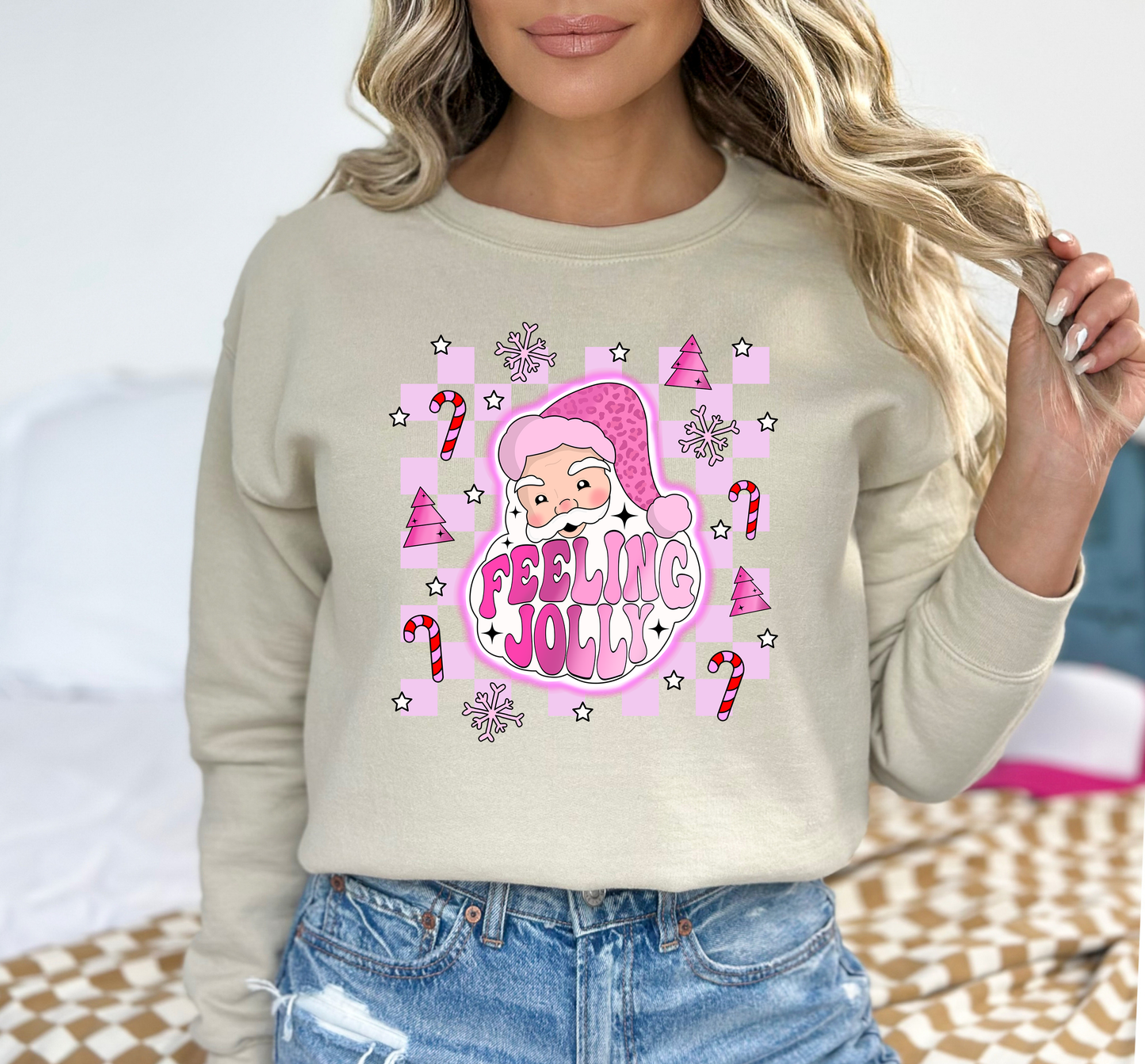 Christmas Felling Jolly Santa 14 DTF and Sublimation Transfer