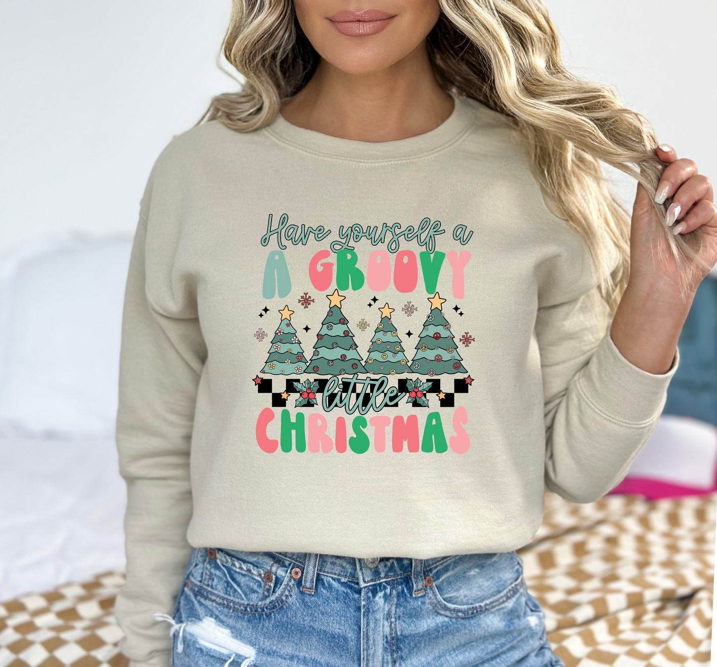 Christmas Have yourself a groovy Christmas 16 DTF and Sublimation Transfer