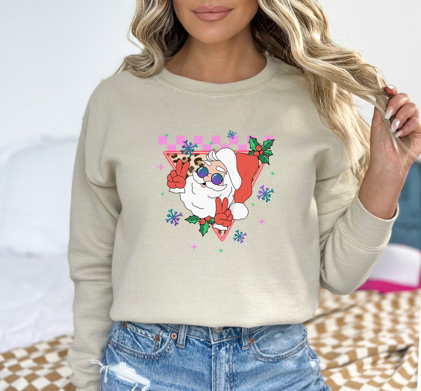 Christmas Retro Santa 17 DTF and Sublimation Transfer