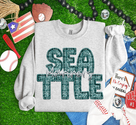 MARINERS M L B FAUX GLITTER DTF and Sublimation Transfer