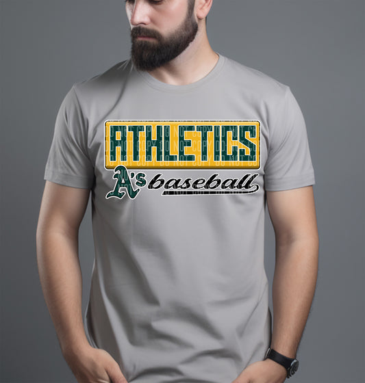 Athletics M L B DTF and Sublimation Transfer