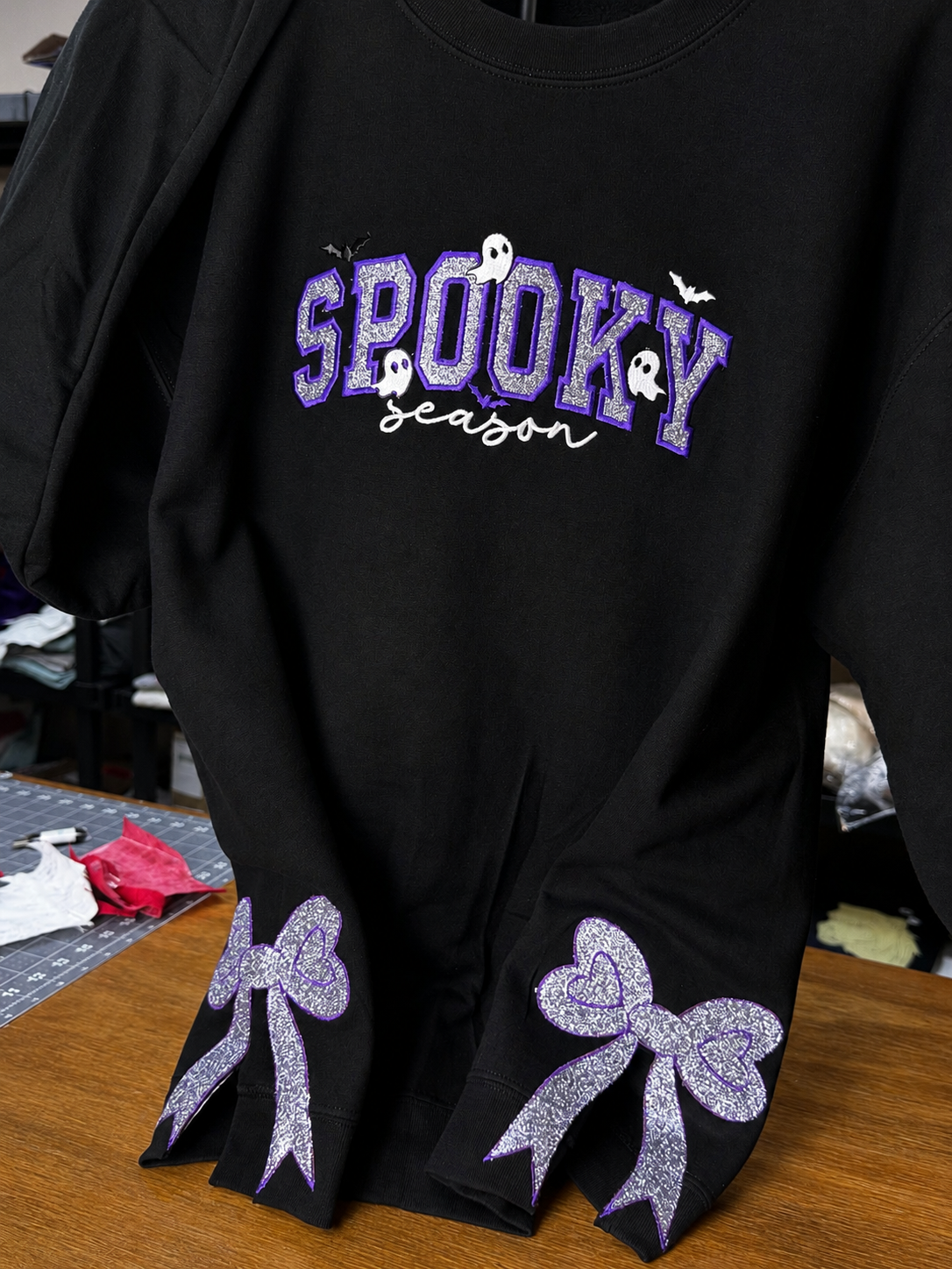 Spooky 2 Halloween Embroidered Sweatshirt