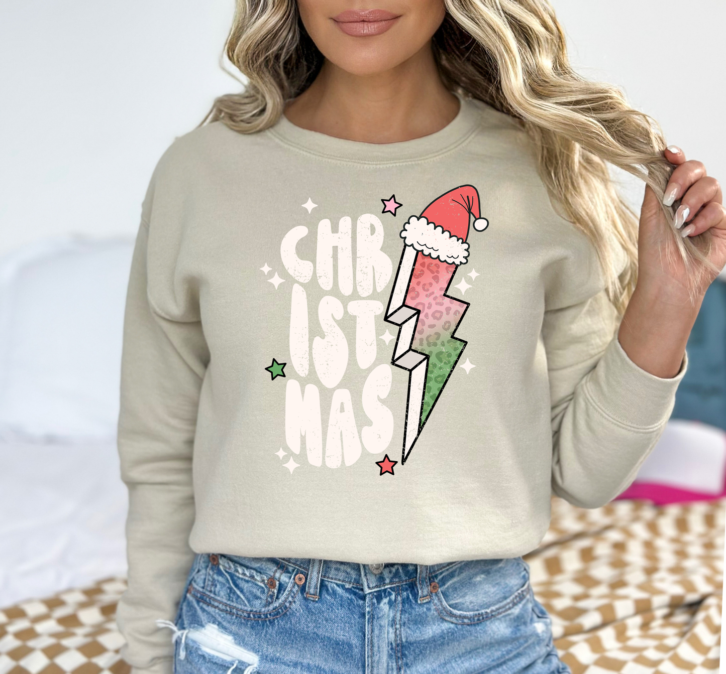 Christmas Lightning bolt 1 DTF and Sublimation Transfer