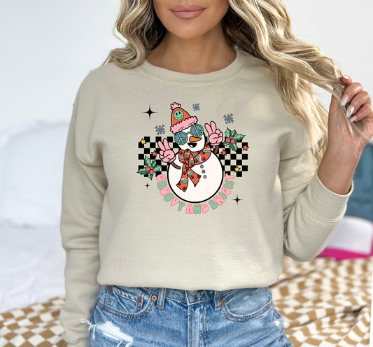 Christmas Groovy Snowman 20 DTF and Sublimation Transfer