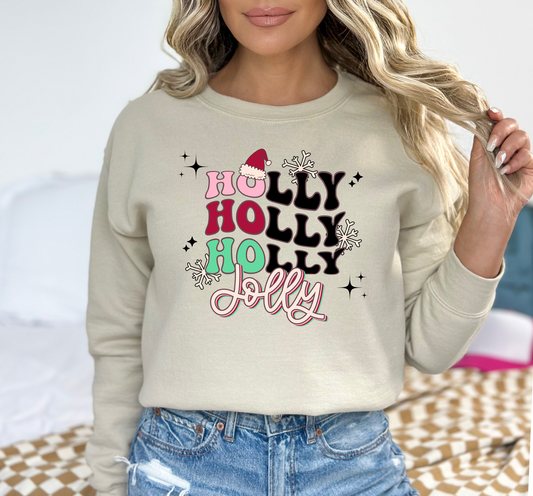 Christmas Holly Jolly 25 DTF and Sublimation Transfer