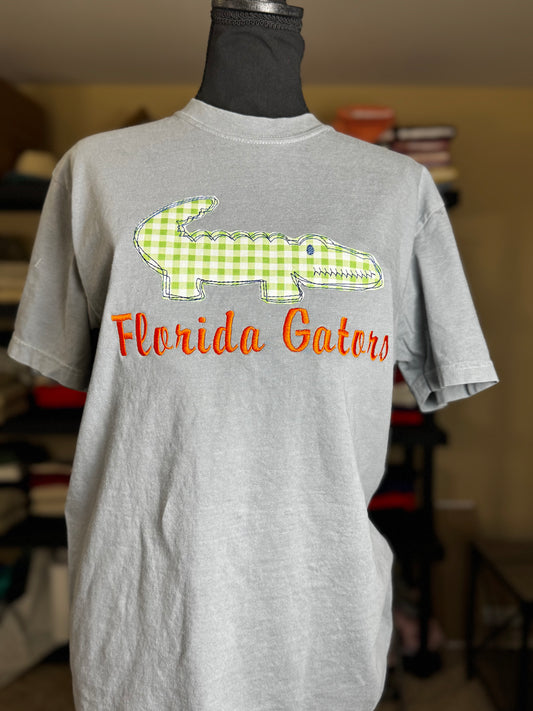 Florida Gators Appliqué Embroidered Comfort Color T-Shirt