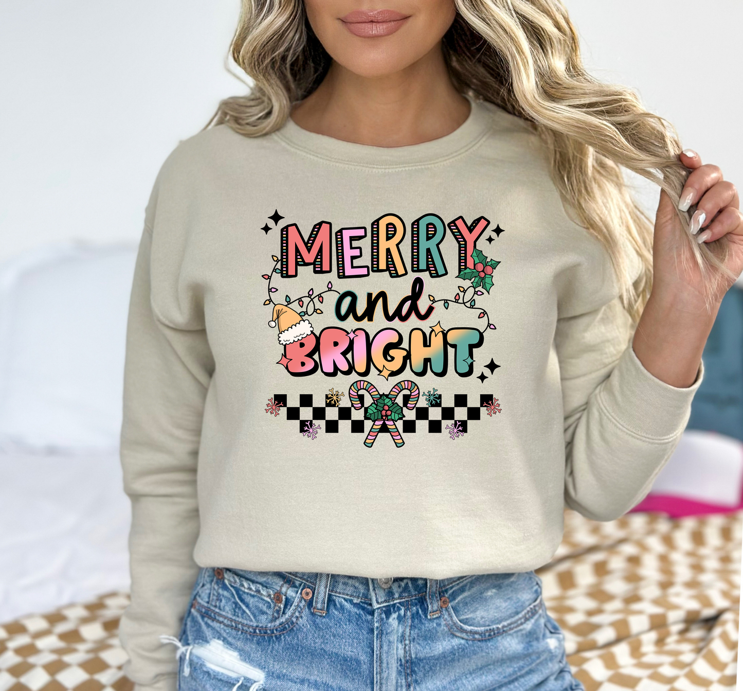 Christmas Merry and Bright 35 DTF and Sublimation Transfer