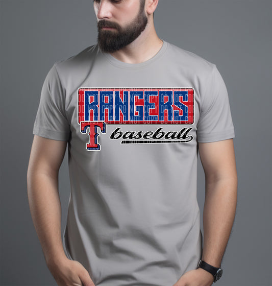 Rangers M L B DTF and Sublimation Transfer