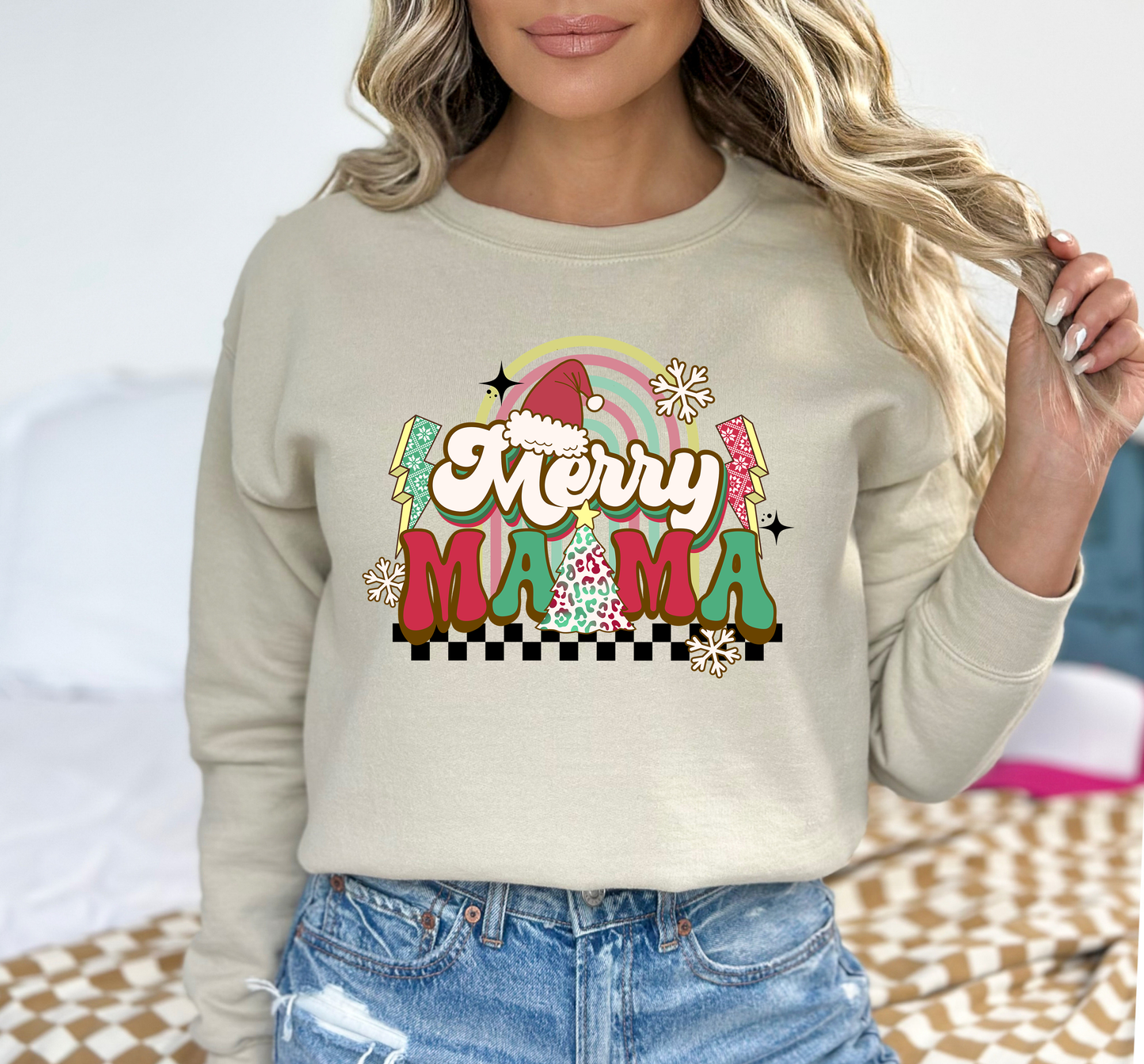 Christmas Merry Mama 41 DTF and Sublimation Transfer