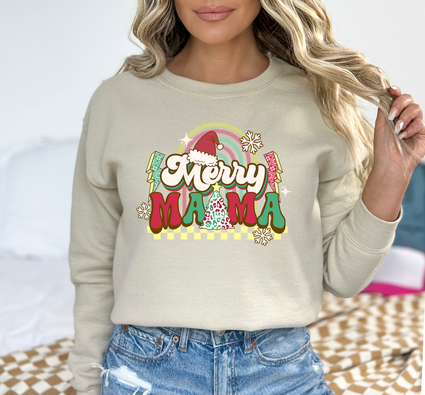 Christmas Merry Mama 43 DTF and Sublimation Transfer