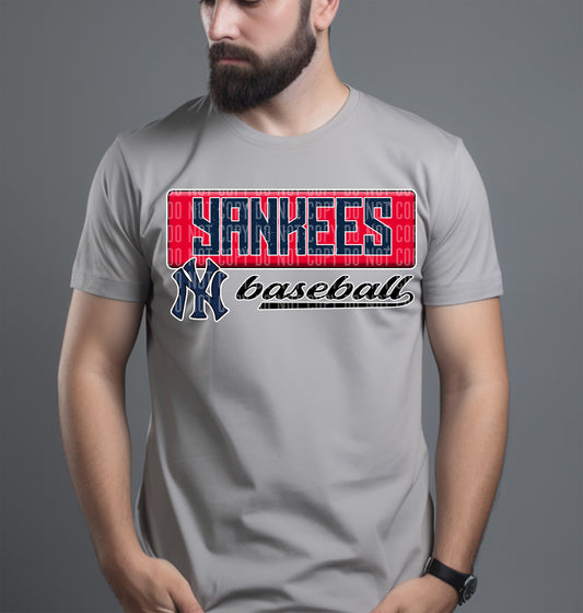 Yankees M L B DTF and Sublimation Transfer