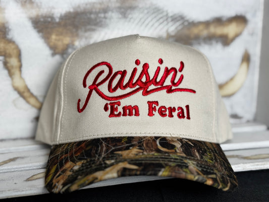 Raisin’ ’Em Feral Embroidered Hat