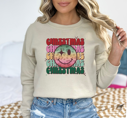 Christmas Smiley 7 DTF and Sublimation Transfer