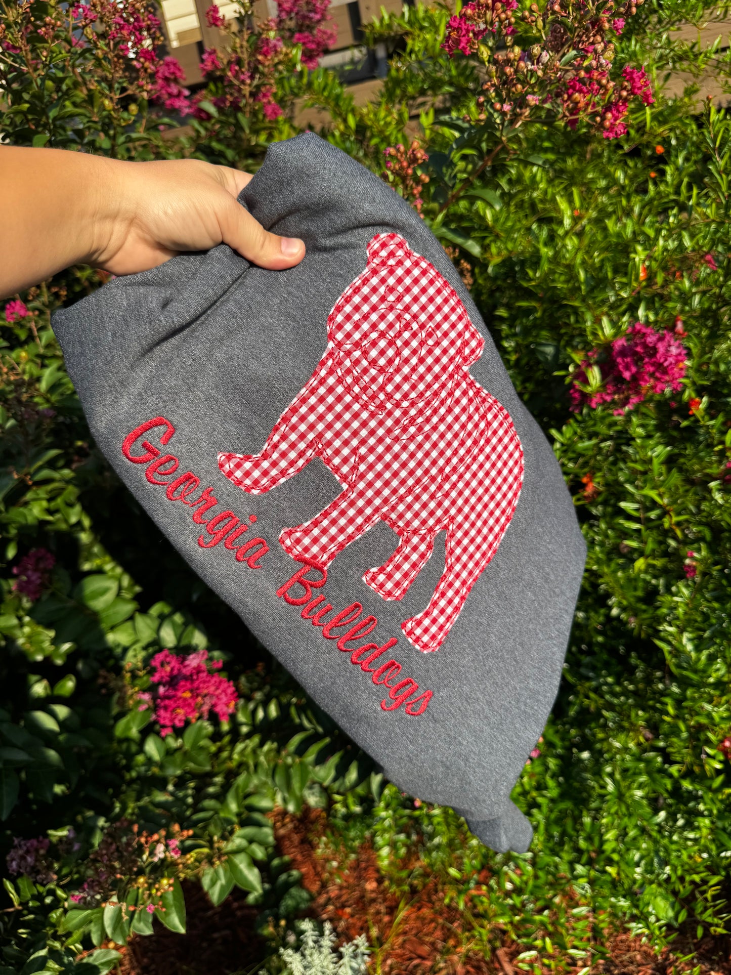 Georgia Appliqué Embroidered Gildan Sweatshirt