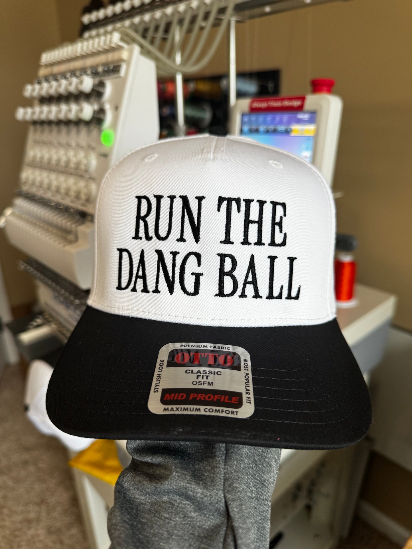 Run The Dang Ball Embroidered Cap Multiple colors available