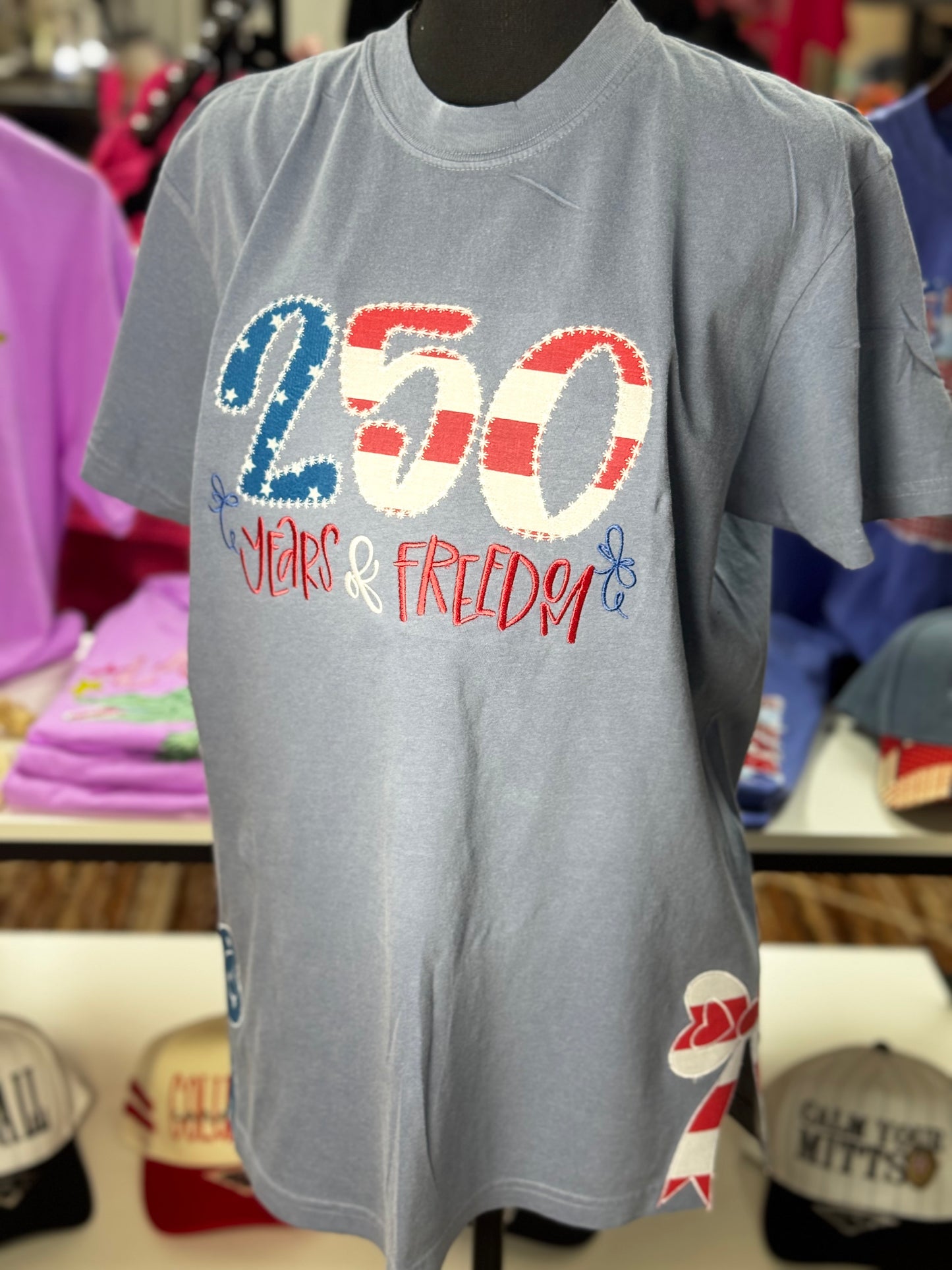 250 Year of Freedom 4th of July Patriotic Sweatshirt or T-shirt