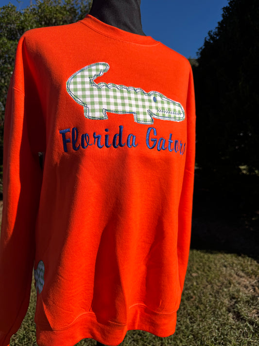 Florida Gators Applique Embroidered Sweatshirt