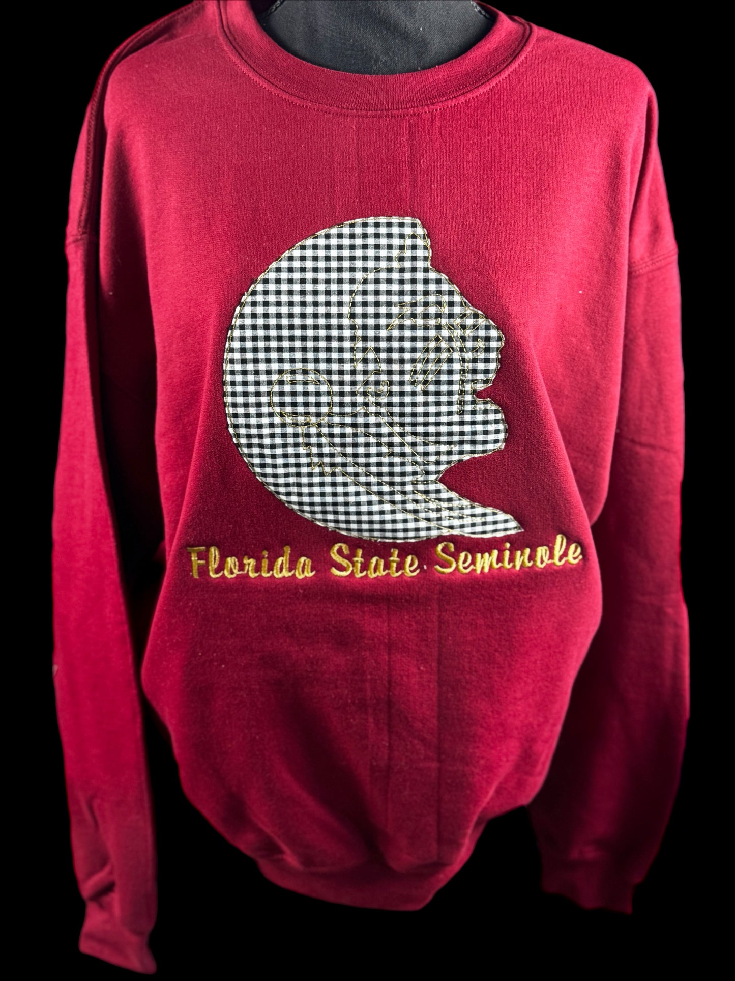 Florida State Appliqué Embroidered Gildan Sweatshirt