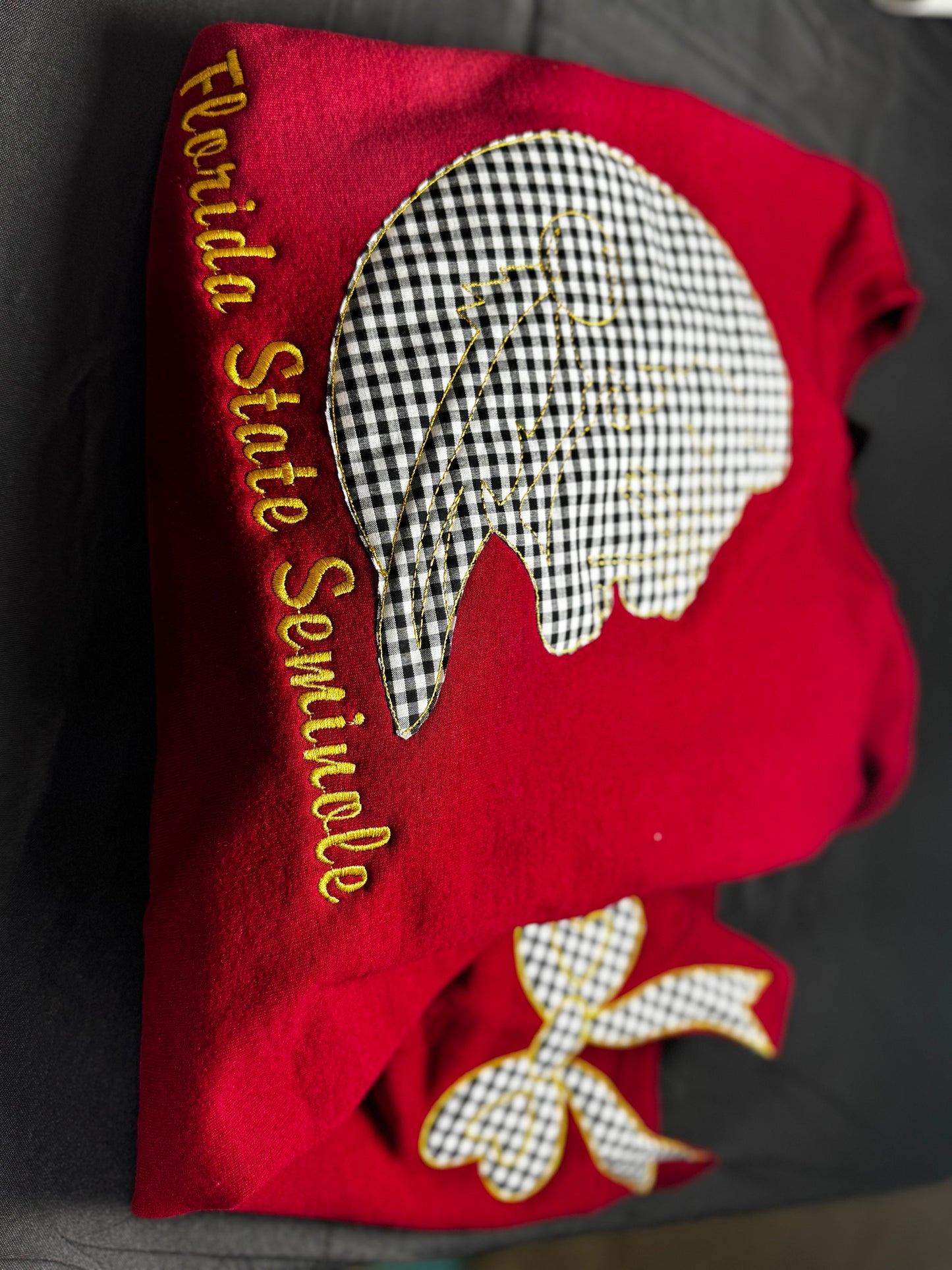 Florida State Appliqué Embroidered Gildan Sweatshirt