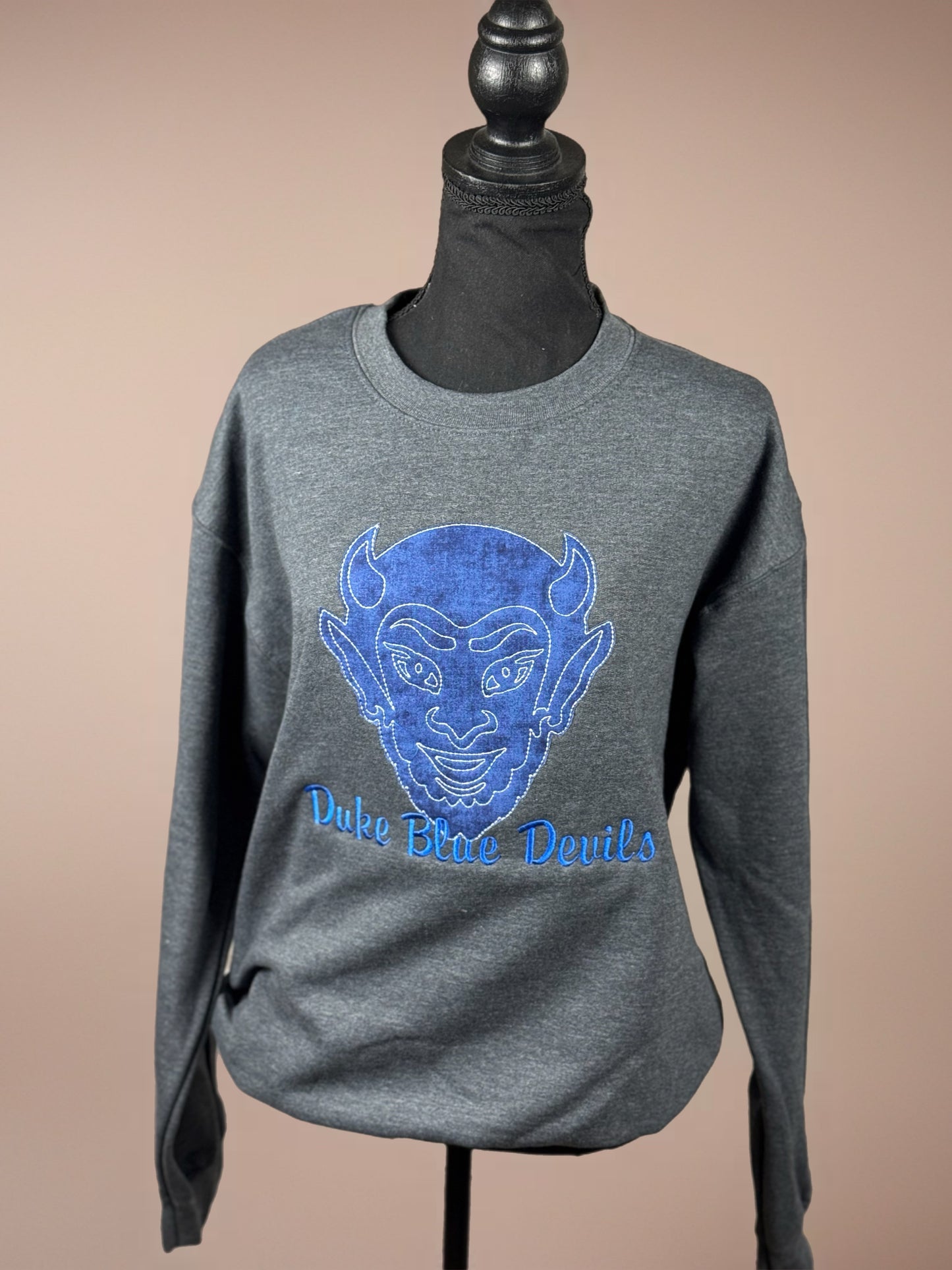 Duke Game Day Applique Embroidered Tee or Sweatshirt