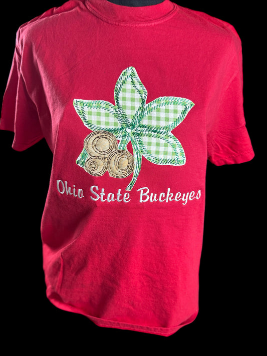 Ohio  Game Day Applique Embroidered Tee or Sweatshirt
