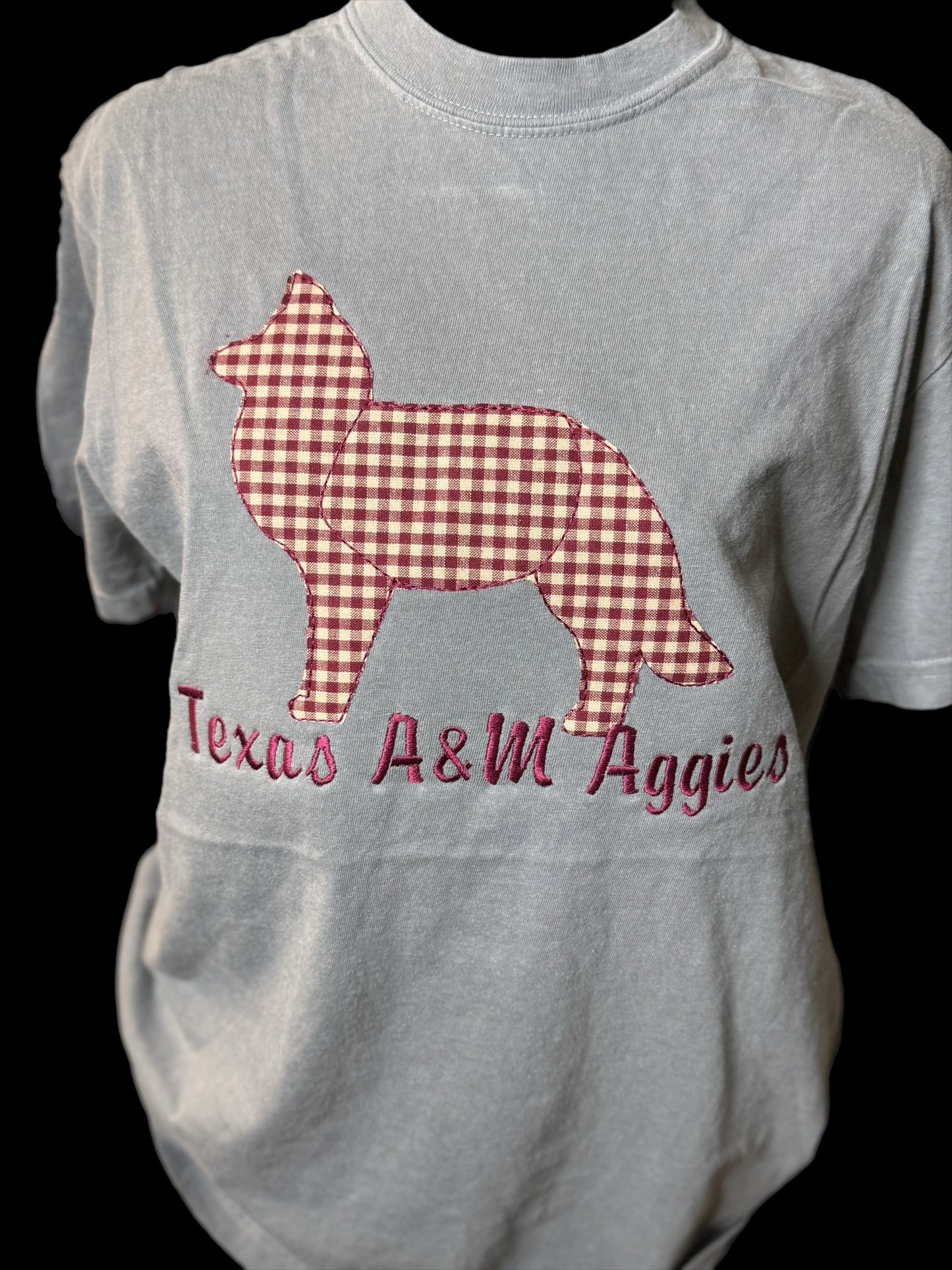 Aggies Game Day Applique Embroidered Tee or Sweatshirt