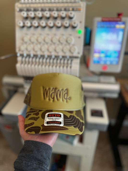Mama Embroidered Trucker Hat WHOLESALE