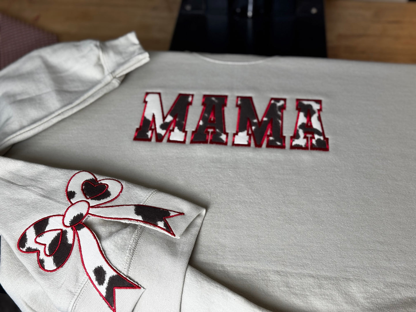 Western Mama Applique Embroidered Sweatshirt- CAN BE CUSTOMIZED