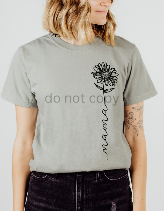 Mama Flower Stem DTF and Sublimation Transfer