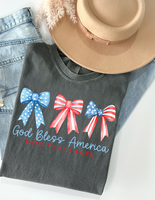 GOD BLESS AMERICA PATRIOTIC DTF and Sublimation Transfer