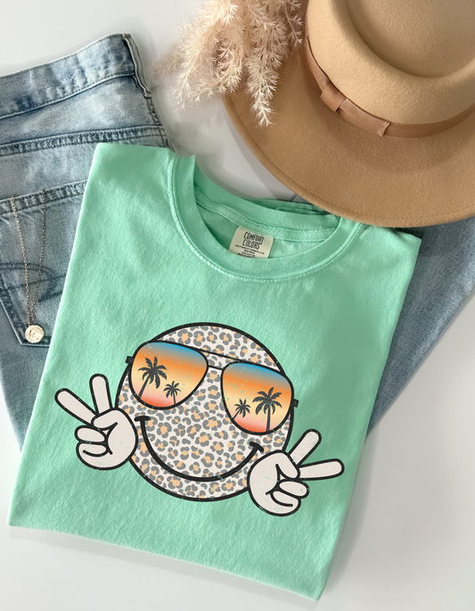 Summer Smiley Face  DTF and Sublimation Transfer