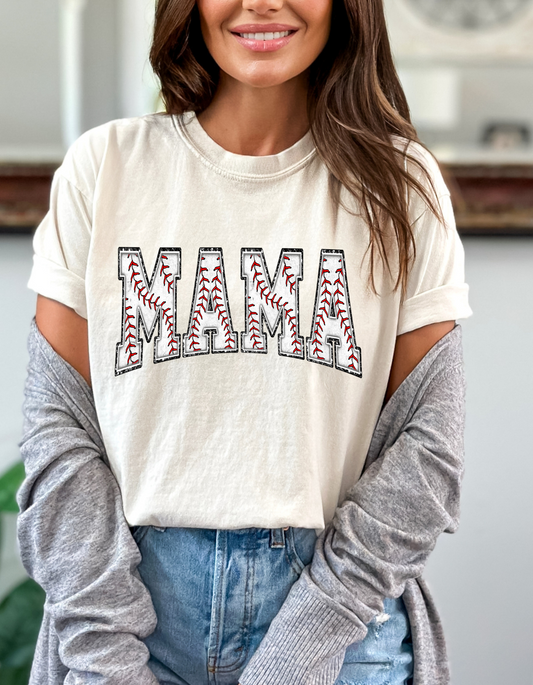 Mama baseballThanksgiving DTF or Sublimation transfer