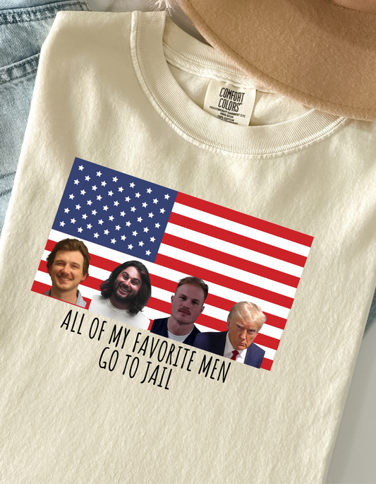 All my favorite men go to jail DTF Transfer
