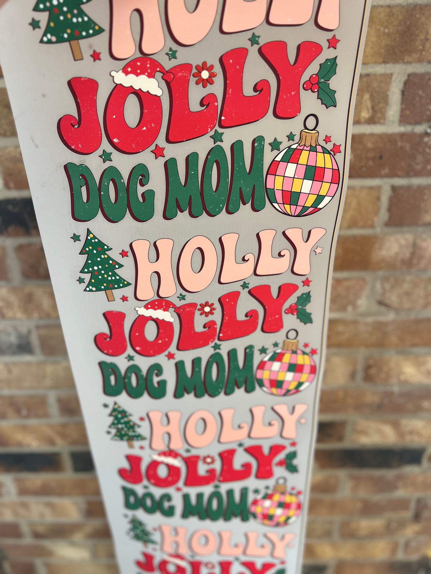 Holly Jolly Dog Mom DTF GANG SHEET 5 adult prints