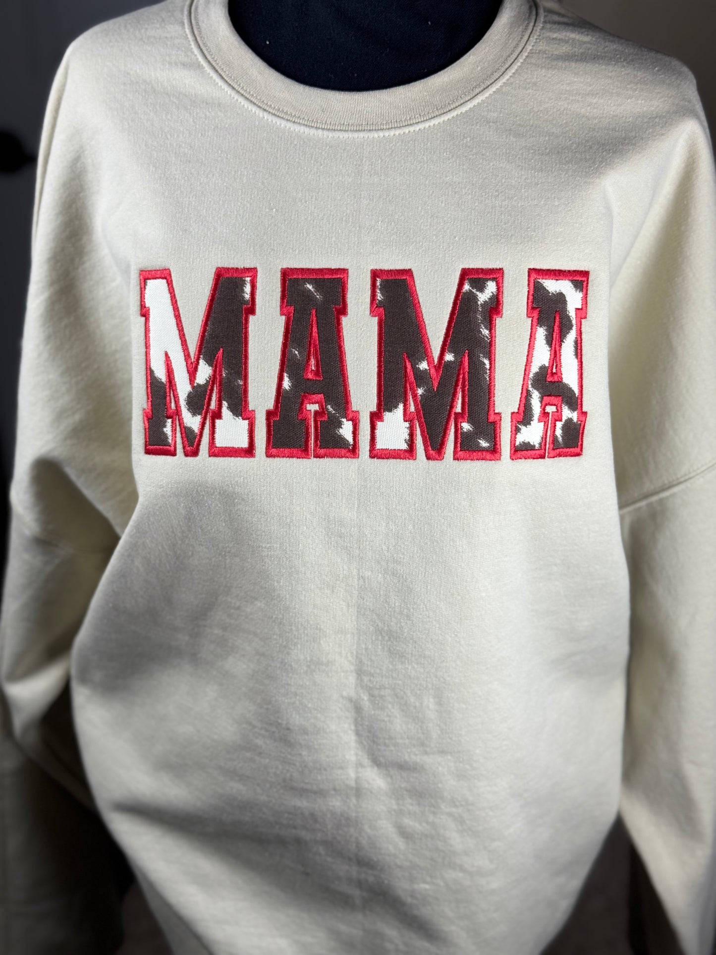 Western Mama Applique Embroidered Sweatshirt- CAN BE CUSTOMIZED