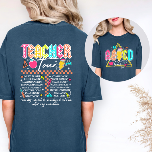 Teacher Back to School INCLUDES FRONT AND BACK DTF and Sublimation Transfer