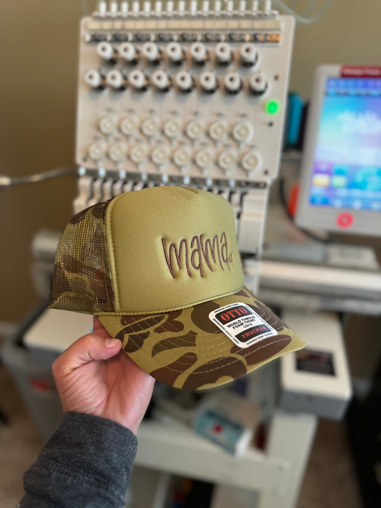 Mama Embroidered Trucker Hat WHOLESALE