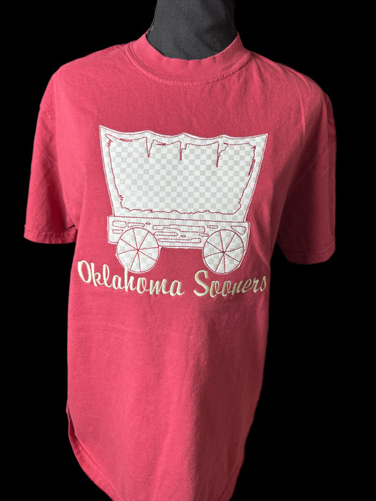 Oklahoma Appliqué Embroidered Comfort Color T-Shirt