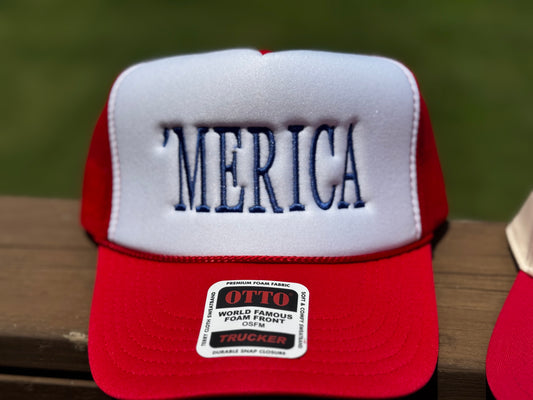 ‘MERICA Embroidered Trucker Hat RETAIL