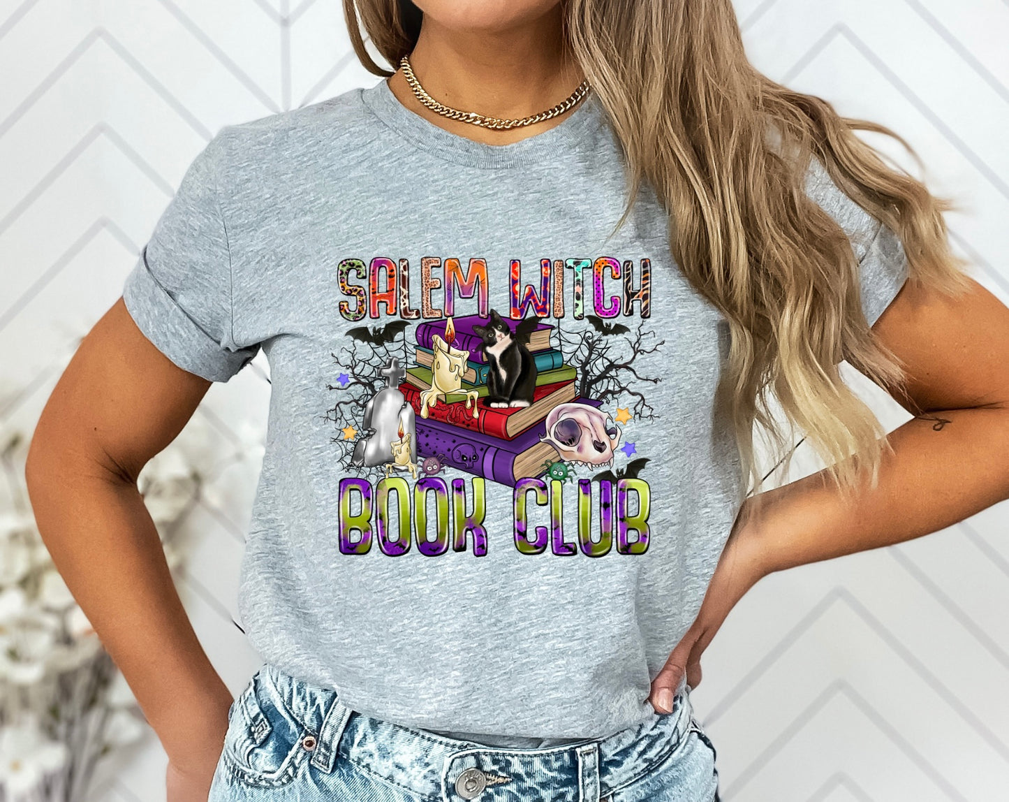 Salem Witch Book Club DTF or Sublimation transfer