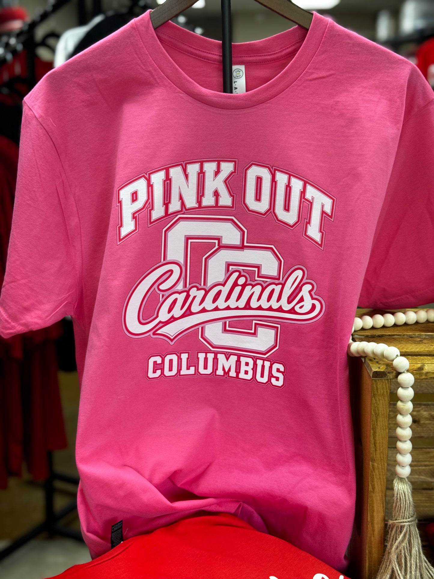 CARDINALS PINK OUT TEE LAT TSHIRT
