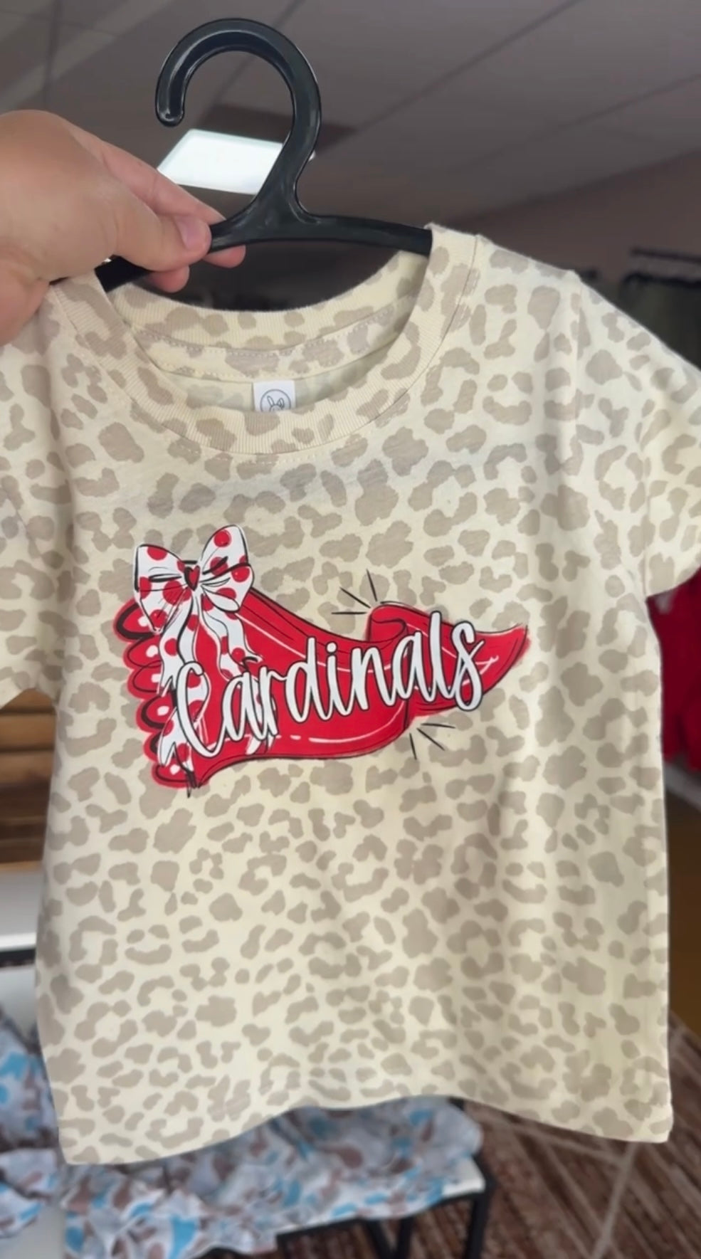 CARDINALS SPIRIT WEAR Leopard LAT TSHIRT