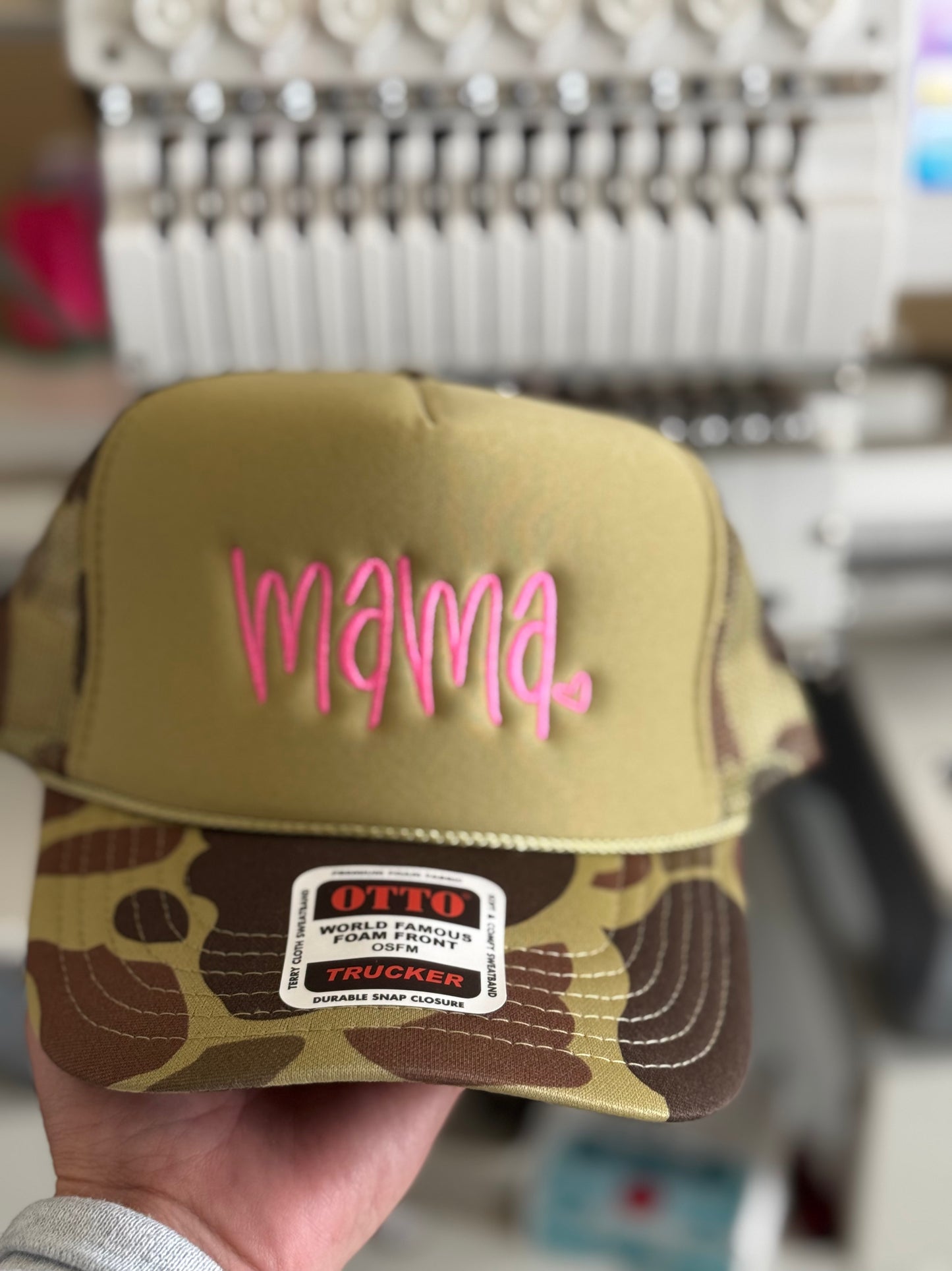 Mama Embroidered Trucker Hat WHOLESALE