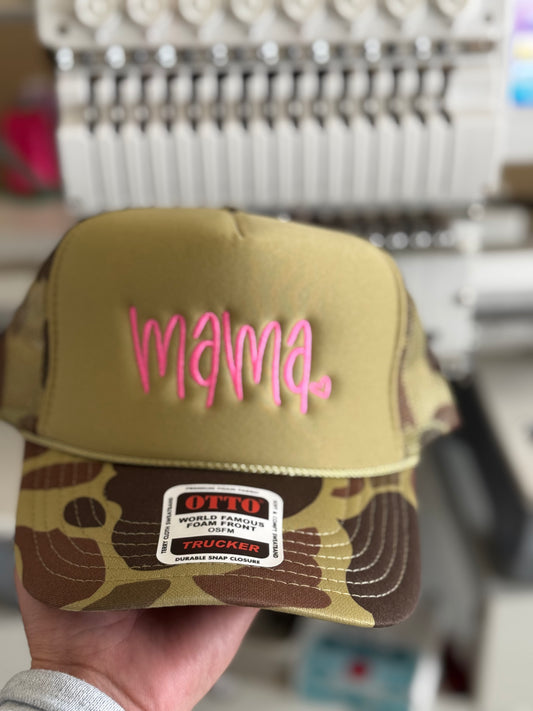 Mama Embroidered Trucker Hat RETAIL