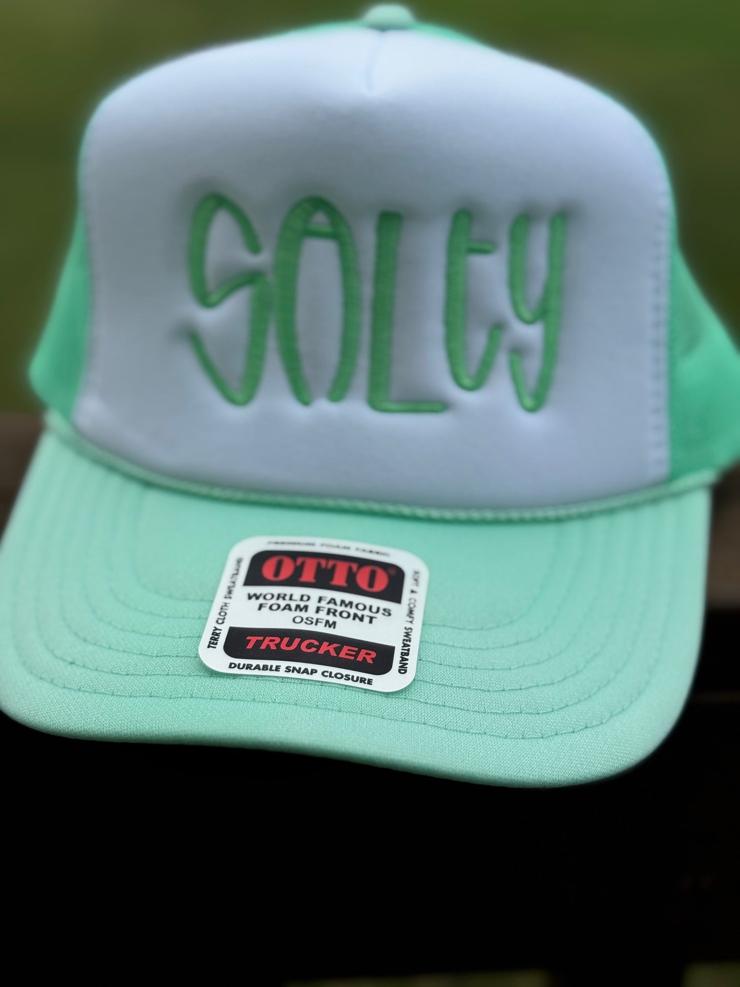 Salty Embroidered Trucker Hat WHOLESALE
