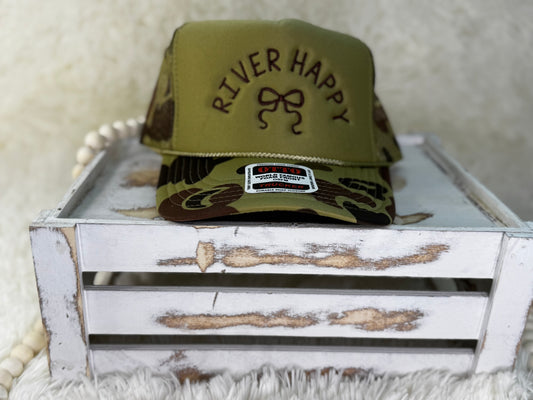River Happy  Embroidered Trucker Hat WHOLESALE