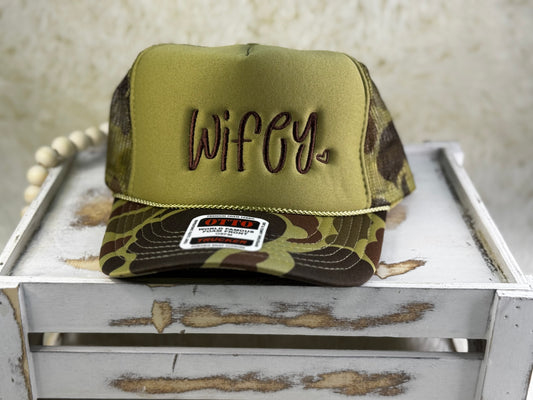 Wifey Embroidered Trucker Hat WHOLESALE