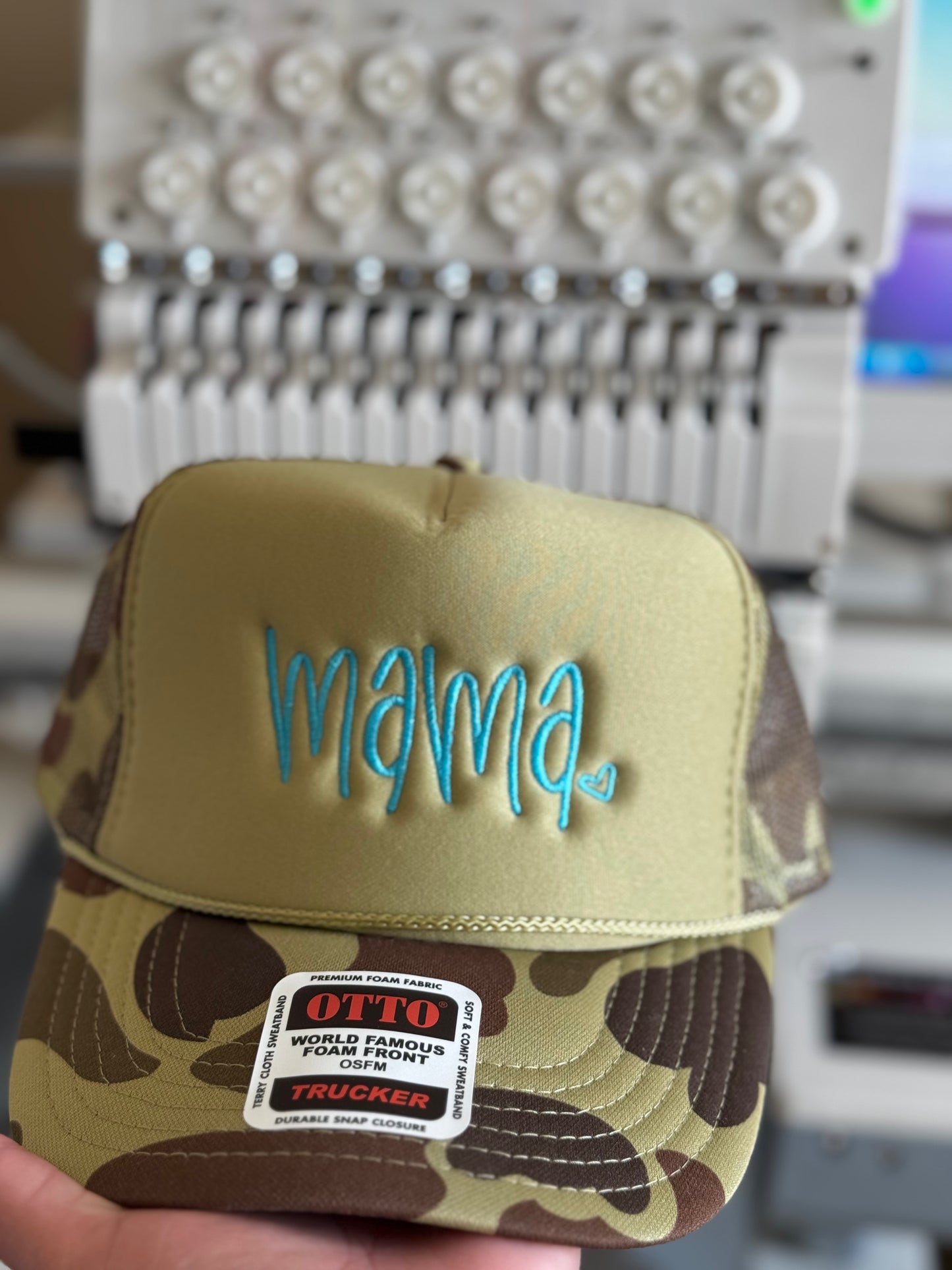 Mama Embroidered Trucker Hat WHOLESALE