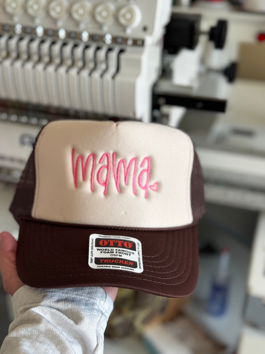 Mama Embroidered Trucker Hat WHOLESALE